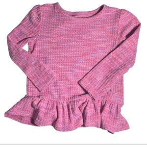 Cat & Jack Pink Ruffled Sweater